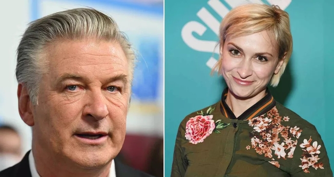 Ator Alec Baldwin e a diretora de fotografia Halyna Hutchins. (Foto: Sonia Recchia/Getty Images/AFP; Angela Weiss/AFP)