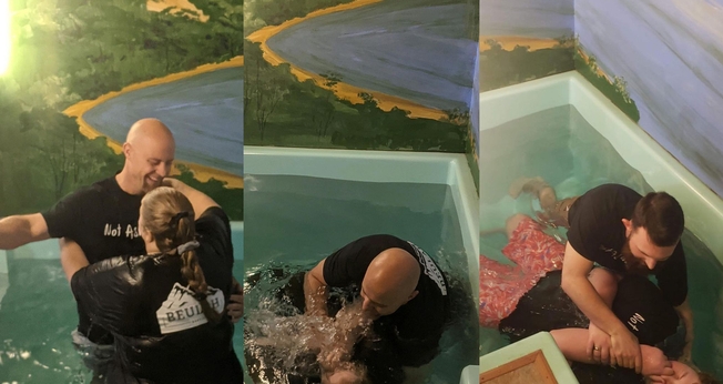 A igreja passou a ver dezenas de pessoas sendo batizadas. (Foto: Beulah Baptist Church)