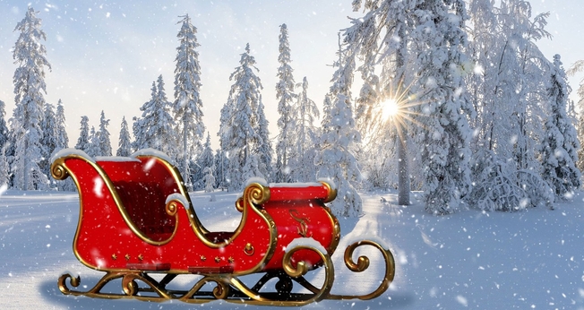 Trenó “mágico” do Papai Noel. (Foto: Jeff Jacobs/Pixabay)