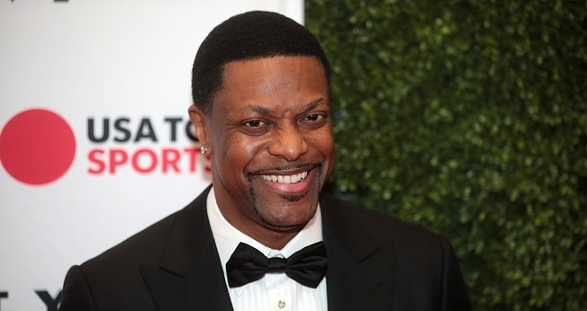 Chris Tucker no tapete vermelho no Celebrity Fight Night XXV em Phoenix, Arizona. (Foto: Reprodução / Gage Skidmore)