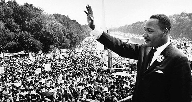 Martin Luther King Jr. em seu discurso em Washington: “Eu tenho um sonho”. (Foto Creative Commons)