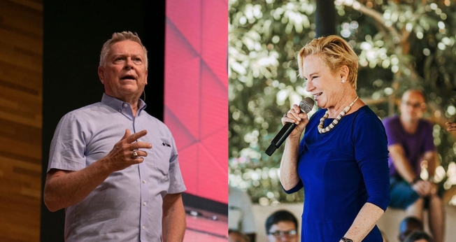 Randy Clark e Heidi Baker estarão em São Paulo. (Foto: Guiame|Iris global)