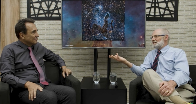 Marcos Eberlin e Adauto Lourenço. (Foto: Captura de tela/YouTube Igreja Presbiteriana de Pinheiros)