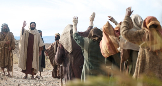 Jesus e seus discípulos. (Foto: FreeBible)