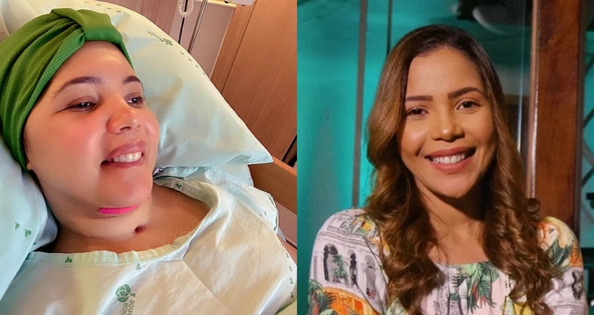 A família postou uma foto de Amanda sorrindo para registrar o milagre. (Foto: Instagram/Amanda Wanessa).