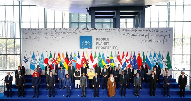 Reunião do G20, na Itália, em 30 de outubro de 2021. (Foto: Wikimedia Commons)