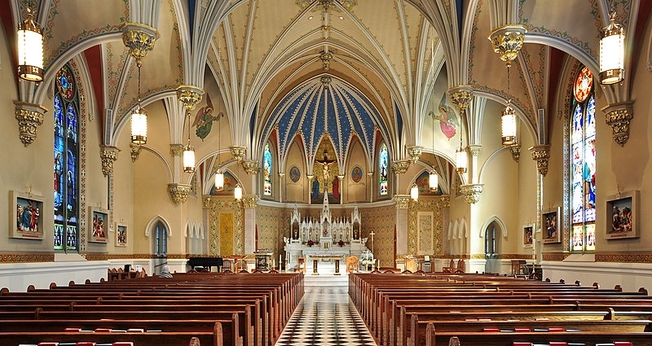 Interior da Igreja Católica de St. Andrew em Roanoke, Virgínia, EUA. (Foto: Wikipedia/Creative Commons)