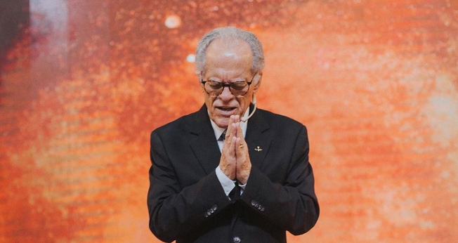 Pr. Márcio Valadão em culto de despedida do ministério. (Foto: Igreja Batista da Lagoinha)