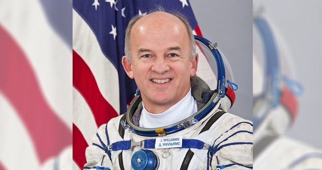 Astronauta Jeffrey Williams, da NASA. (Foto: Flickr/NASA Johnson/Roscosmos/GCTC))