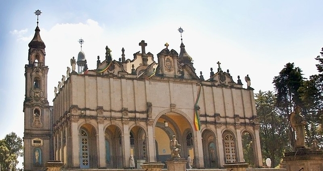 Catedral da Igreja Ortodoxa Etíope Tewahedo na Etiópia. (Foto: Imagem ilustrativa/Wikimedia Commons/A. Davey).
