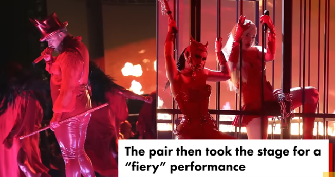 Performance de Sam Smith em 'Unholy', no Grammy 2023. (Captura de tela/YouTube/Page Six)