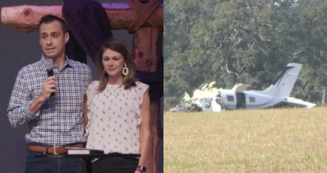 Kennon Vaughan e sua esposa Kathryn na Harvest Church. (Foto: Facebook/Harvest Church/Reprodução/Fox 26).