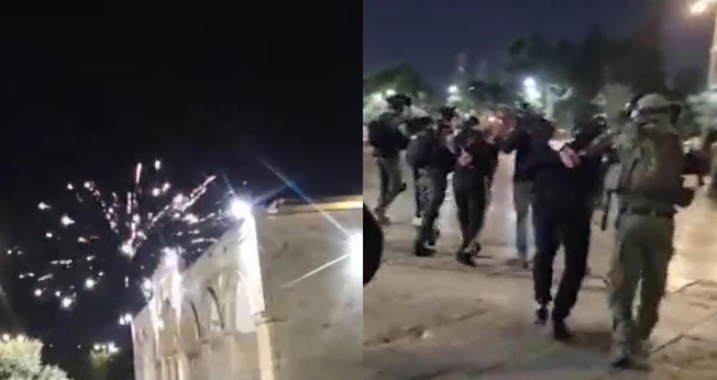 Conflito no Monte do Templo. (Foto: Captura de tela/Twitter Israel Police)