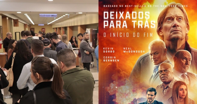 Cerca de 300 pessoas compareceram à pré-estreia de “Deixados para Trás”, em Porto Alegre. (Foto: Divulgação/360 WayUp).