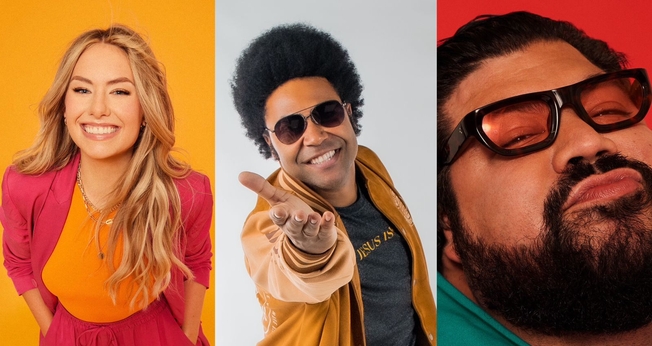 Alexandra Osteen, Thalles Roberto e Ramiro Garcia. (Foto: Divulgação)