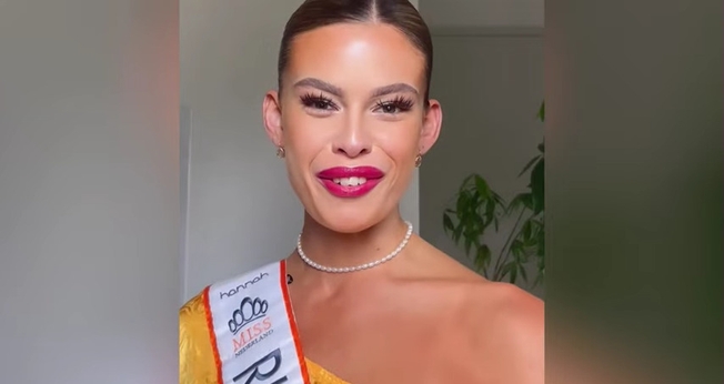 Transgênero Rikkie Kollé vence Miss Holanda 2023. (Captura de tela/YouTube/NR24)