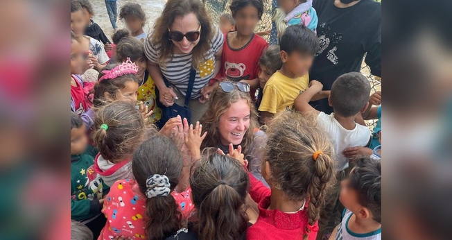 Crianças que fazem parte dos projetos da missão no Líbano. (Foto: Reprodução/Instagram/Heart for Lebanon)