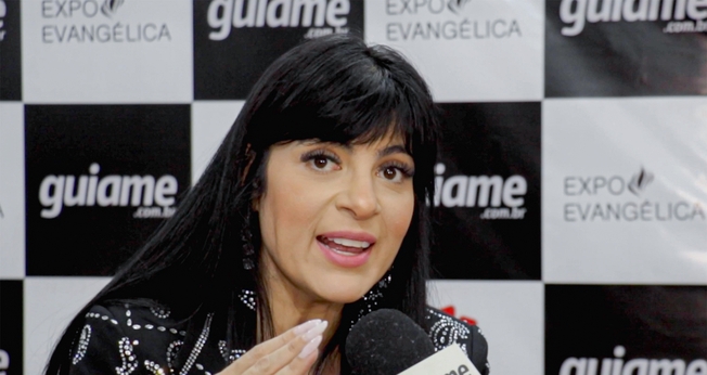 Fernanda Brum na Expoevangélica 2023, em Fortaleza. (Foto: Guiame/Marcos Paulo Corrêa).