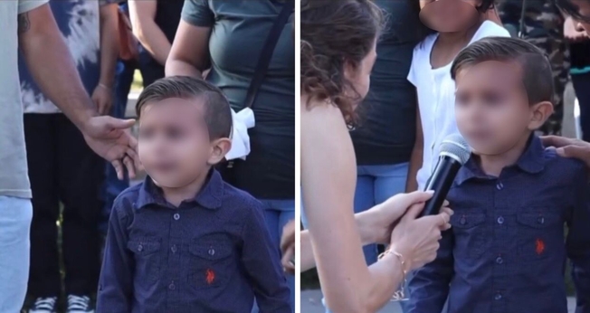 Menino fala pela primeira vez. (Foto: Reprodução/YouTube/Five Fold Church)
