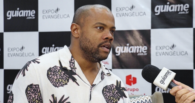 Wesley Santos na Expoevangélica 2023. (Foto: Reprodução/Guiame).