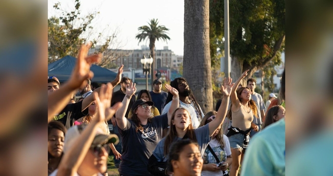 O evento evangelístico nos EUA. (Foto: Reprodução/Instagram/Every Heart Movement)