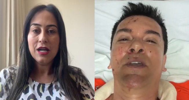 Kelly Danese atualizou o estado de Regis após a cirurgia. (Captura de tela/Instagram/Kelly Danese)