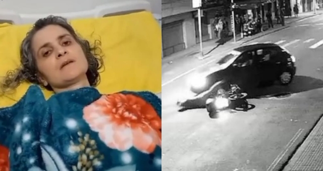 Rosemary Jordão está testemunhando o livramento de Deus. (Foto: Reprodução/TV Gazeta/Reprodução/Videomonitoramento).