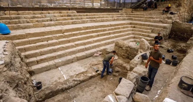 Projeto de escavação no Tanque de Siloé, em Jerusalém. (Foto: City Of David Foundation)