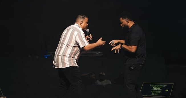 Eli Soares e Felipe Vilela. (Foto: Divulgação/UMCG).