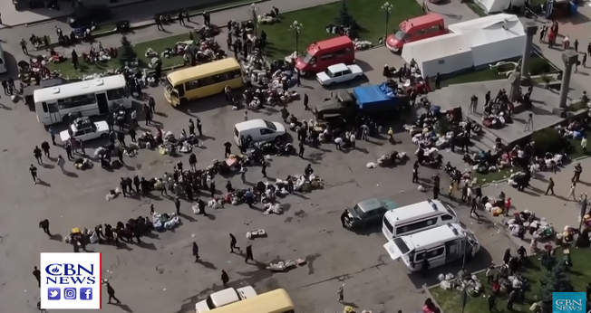 Mais de 100 mil pessoas fugiram para a Armênia. (Foto: Reprodução/YouTube/CBN News).