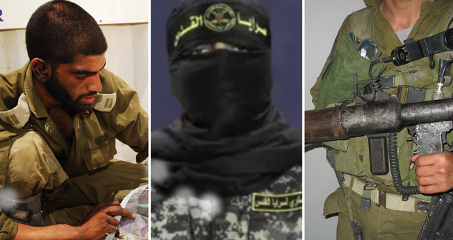 Terroristas do Hezbollah, Jihad Islâmica e Hamas. (Imagens: Wikipedia)