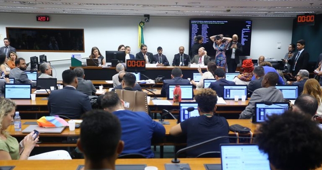 Plenário durante a votação do projeto. (Foto: Vinicius Loures/Câmara dos Deputados).