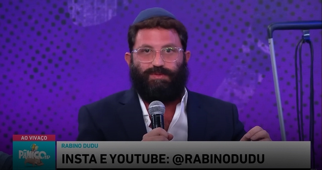 Rabino Dudu Levinzon. (Captura de tela/YouTube) 
