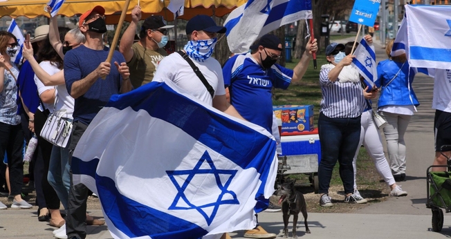 Manifestação pró-Israel. (Foto representativa: Unsplash/Chris Earn)