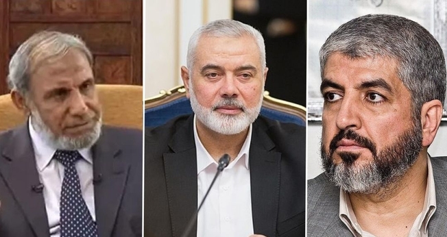 Líderes do Hamas. (Foto Montagem: Reprodução Wikipedia)