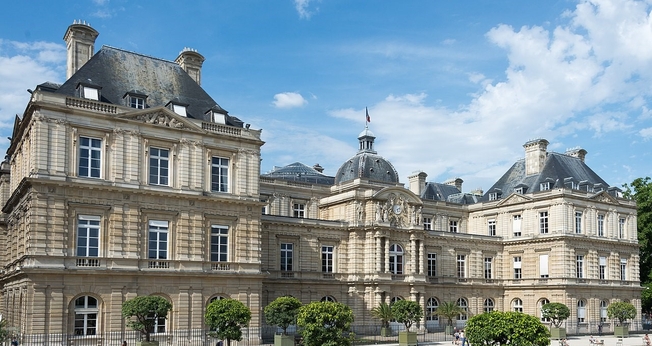 O Palácio de Luxemburgo, sede do Senado francês. (Foto: Wikipedia)