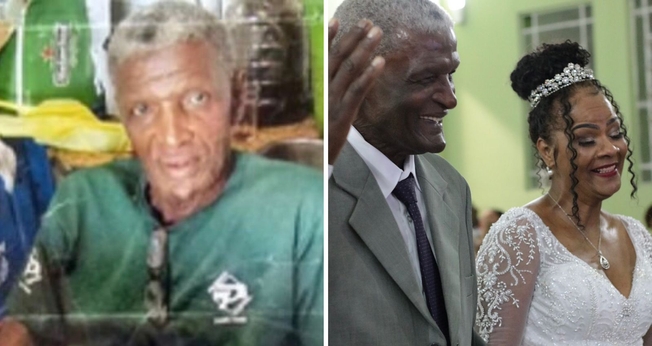 À esquerda, Gilmar durante o período em que ficou nas ruas e à direita, em seu casamento. (Foto: Arquivo pessoal/Concedido ao Guiame)
