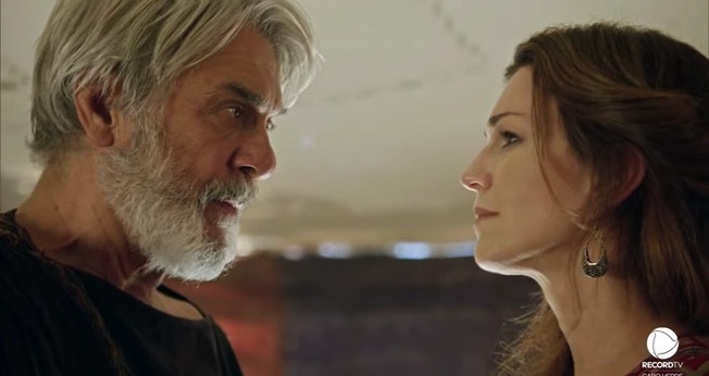 Cena da novela Gênesis: Abraão e Sara. (Captura de tela/Record TV)