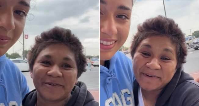 Kenna Couret e a mulher que foi curada. (Foto: Reprodução/Instagram/Kenna Couret)