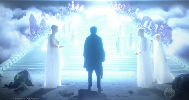 Cena da novela Gênesis. (Captura de tela/YouTube/RecordTV)