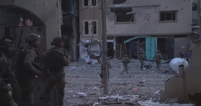 Cenas da guerra entre Israel e Hamas. (Captura de tela: UOL).