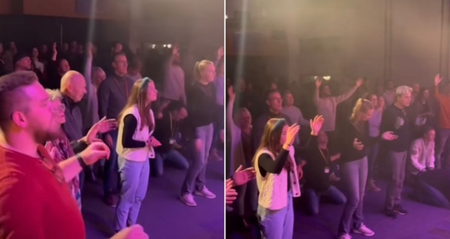Culto na Holanda. (Foto: Reprodução/Instagram/House of Miracles)