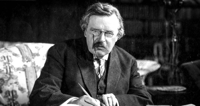 O autor cristão G. K. Chesterton. (Foto: Creative Commons)