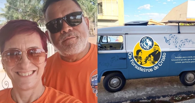 Paulo e Erli largaram tudo e iniciaram o projeto missionário “Forasteiros de Cristo”. (Foto: Instagram/Os Forasteiros de Cristo).