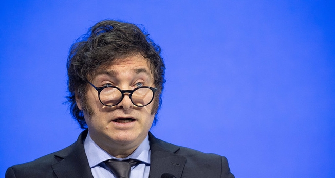 O presidente argentino Javier Milei. (Foto: Fórum Econômico Mundial)