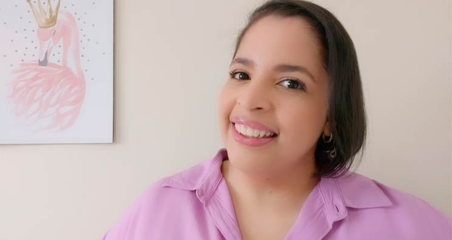 Niliane Campos foi curada da embolia pulmonar. (Foto: Site Mulher Cristã). 
