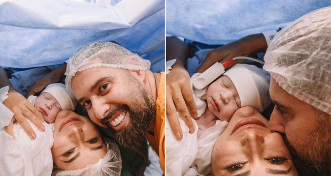 Fabiola, Samuel e Efraim. (Foto: Reprodução/Instagram/Fabiola Melo)