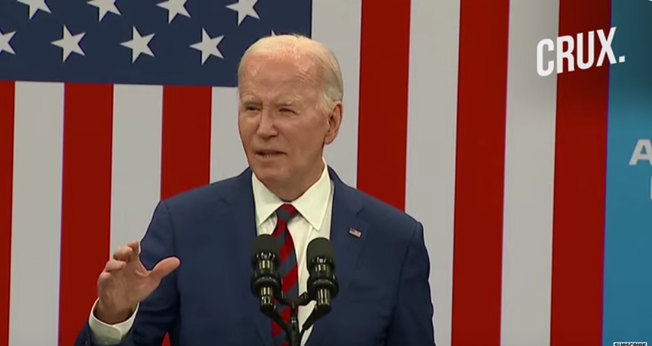 O presidente americano Joe Biden. (Captura de tela/YouTube/Crux)