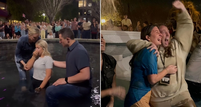 Batismo nos EUA. (Foto: Reprodução/Instagram/Jennie Allen)