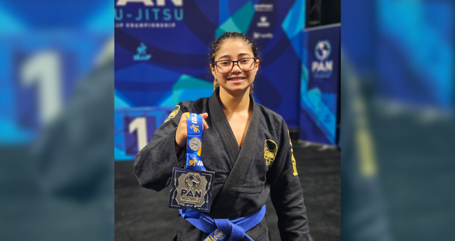 Rafinha Silva conquista mais uma medalha no Pan-Americano de Jiu-jitsu da IBJJF, nos EUA. (Foto: Arquivo pessoal)